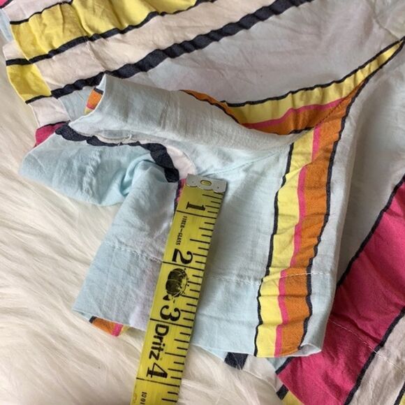 J. Crew Paper Bag Seersucker Stripe Ribbon Shorts Size 10 - Picture 11 of 14